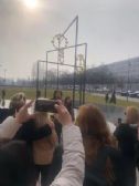 The ceremony to launch the memorial