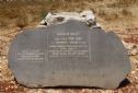 The memorial stone in the viewpoint