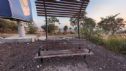The sitting bench in the view point